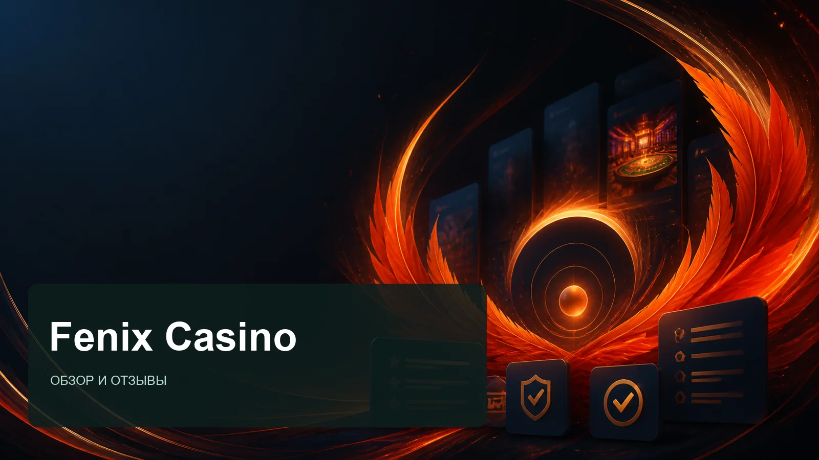 Fenix Casino: редакционная обложка страницы с отзывами
