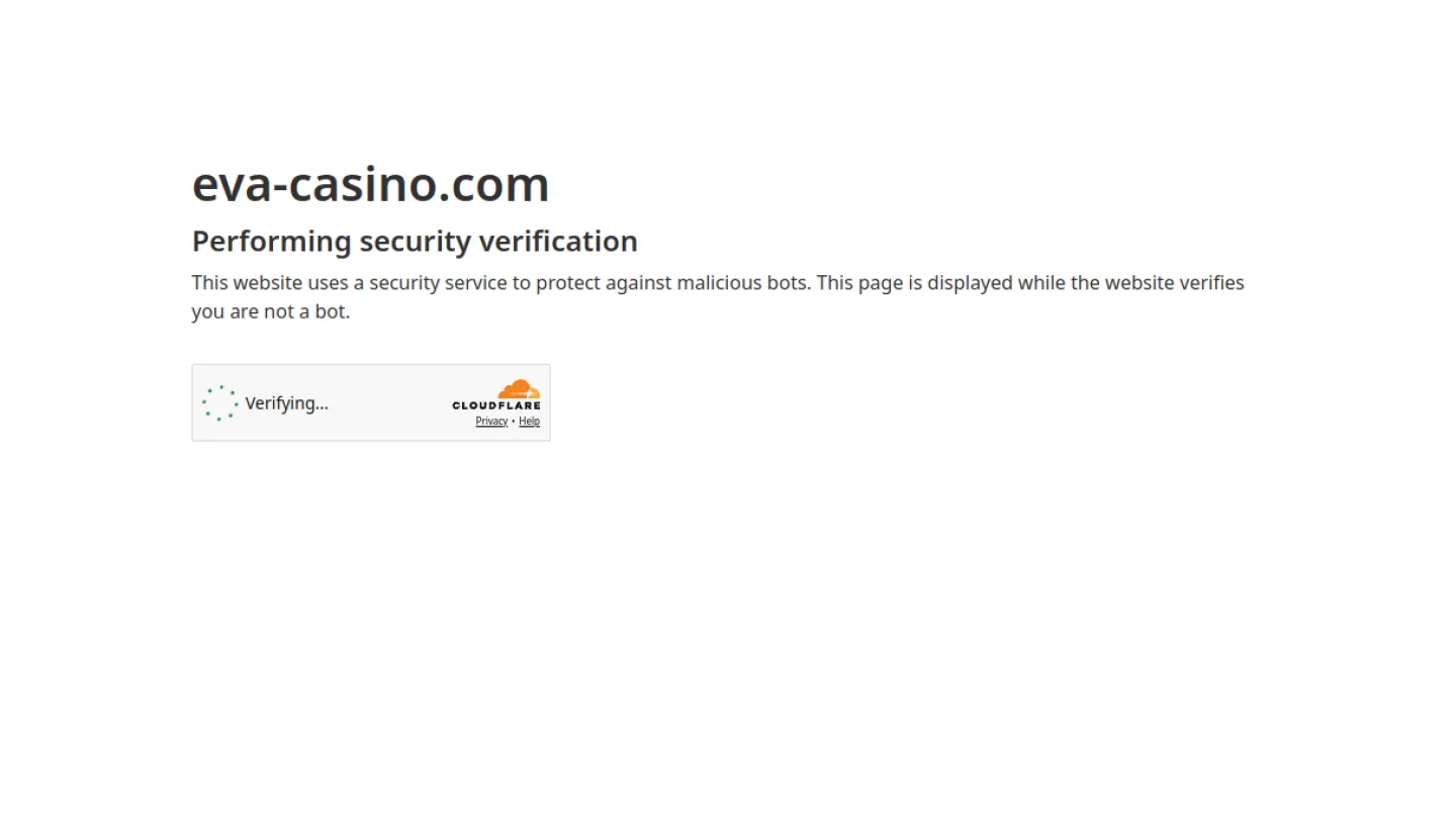 Eva Casino: верхняя часть интерфейса
