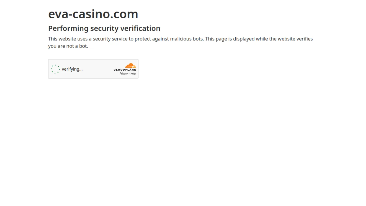 Eva Casino: разделы сайта