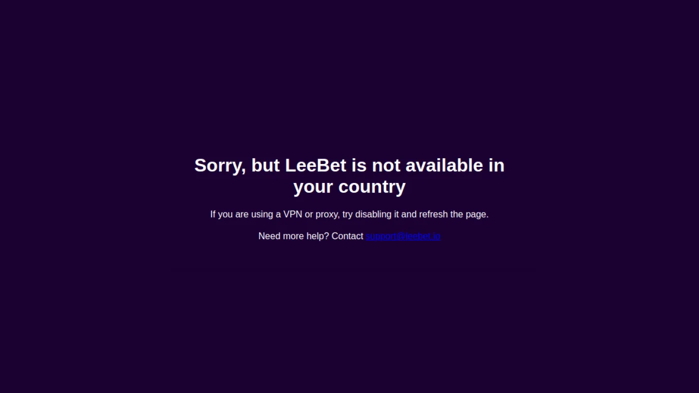Leebet Casino: разделы сайта